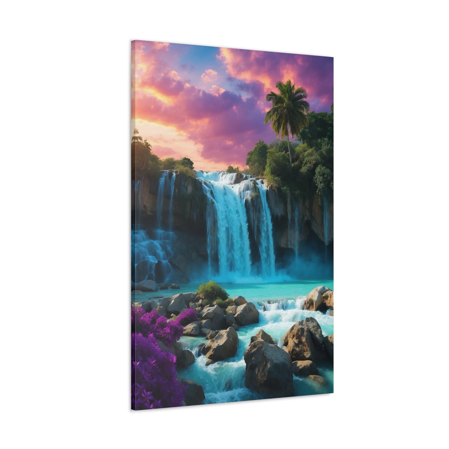 Majestic Waterfalls Art Canvas Ed. 34