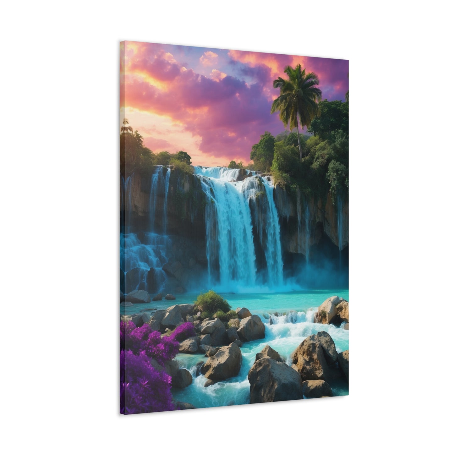 Majestic Waterfalls Art Canvas Ed. 34