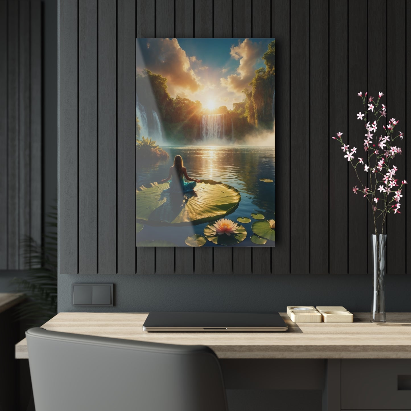 Blissful Lotus Acrylic Print Ed. 11