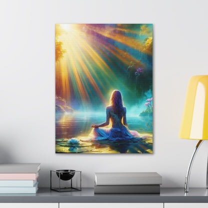 Blissful Lotus Art Canvas Ed. 5