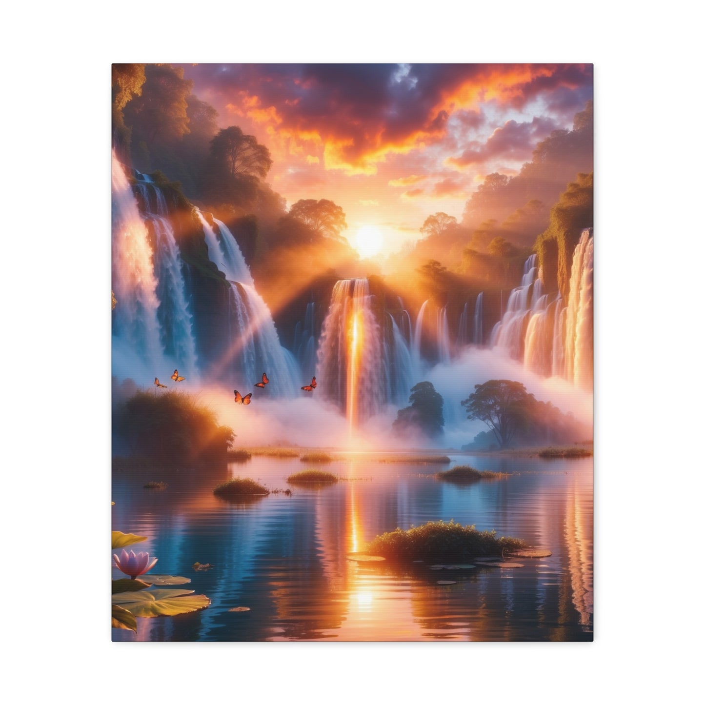 Majestic Waterfalls Art Canvas Ed. 21