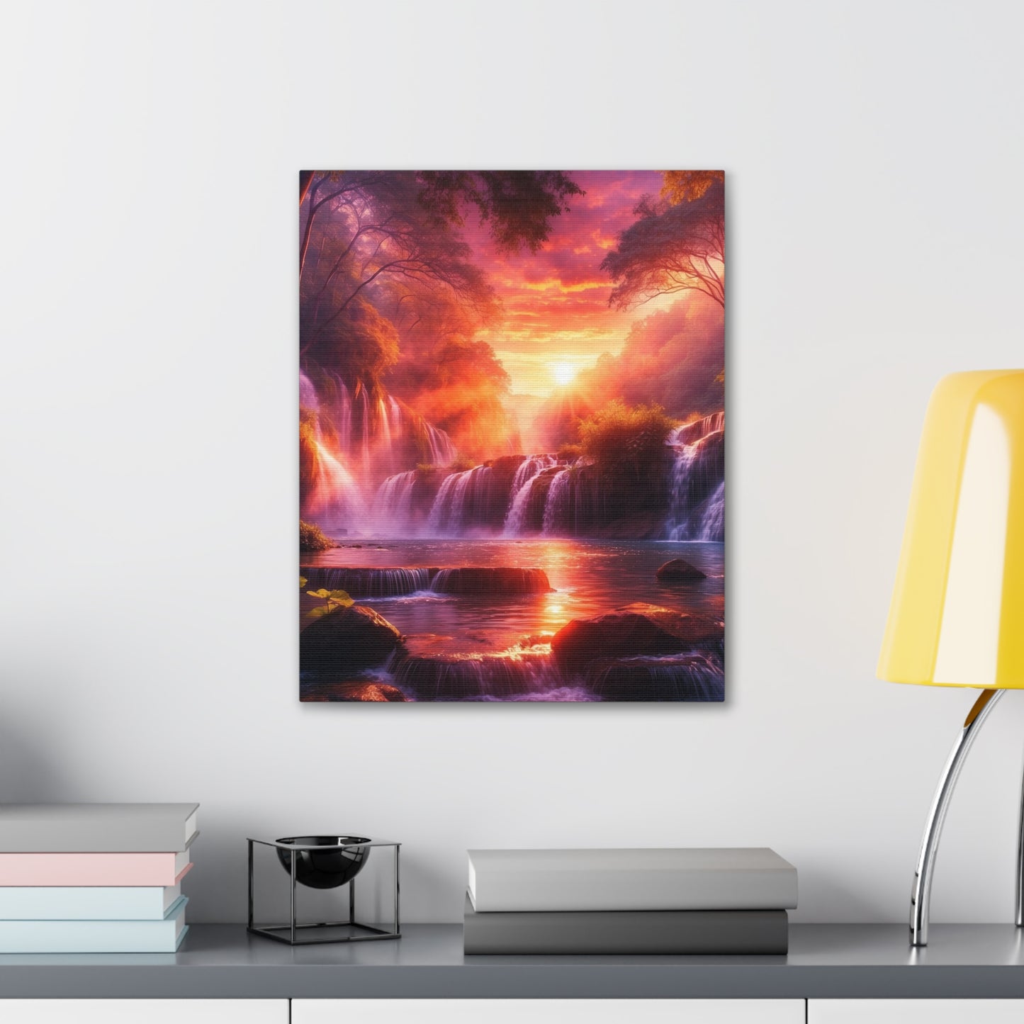 Majestic Waterfalls Art Canvas Ed. 19