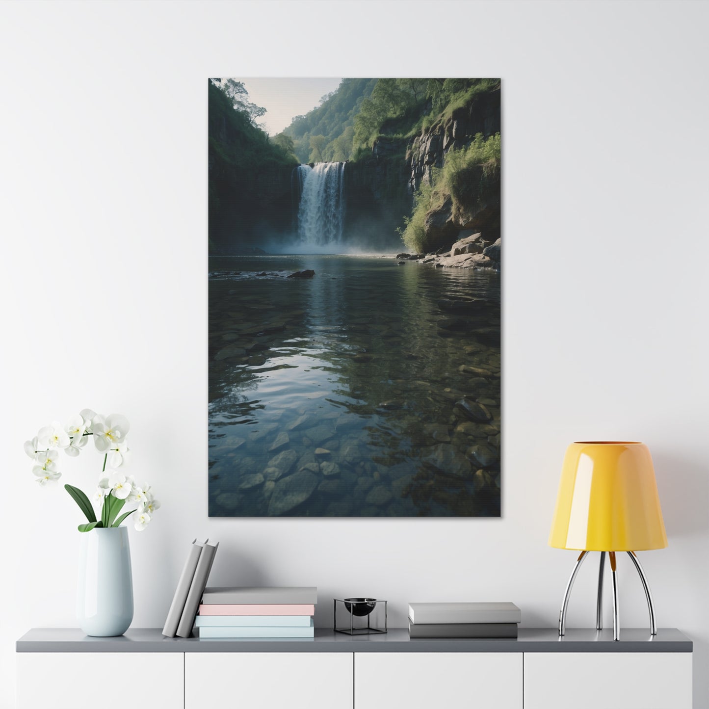 Majestic Waterfalls Art Canvas Ed. 8