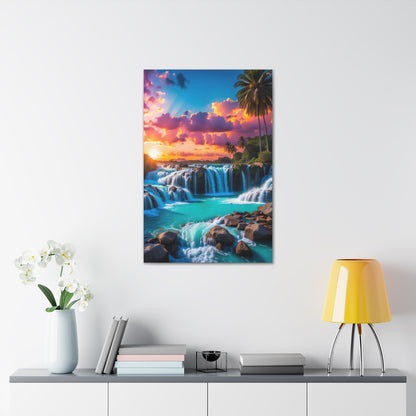 Majestic Waterfalls Art Canvas Ed. 33