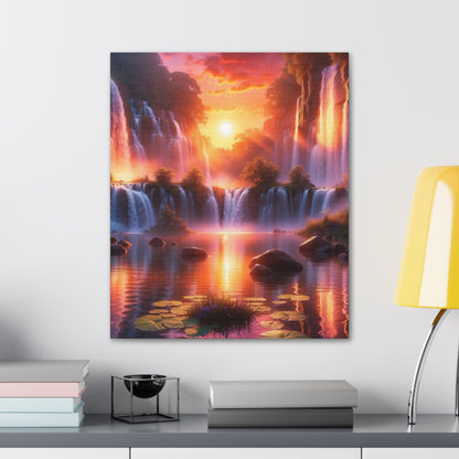 Majestic Waterfalls Art Canvas Ed. 22