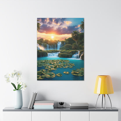 Majestic Waterfalls Art Canvas Ed. 41