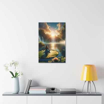 Blissful Lotus Art Canvas Ed. 11