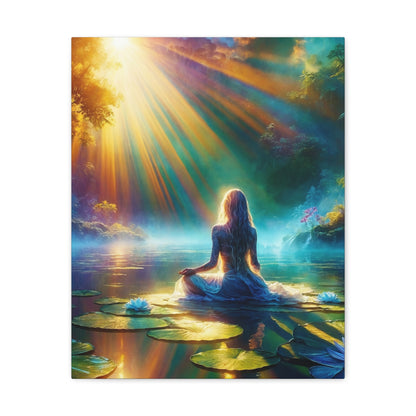 Blissful Lotus Art Canvas Ed. 6