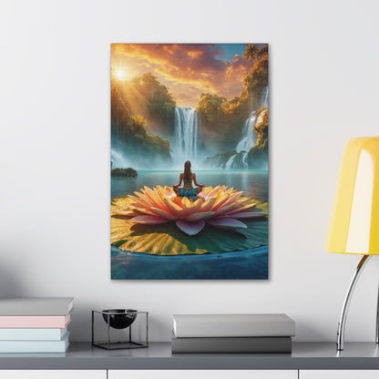 Blissful Lotus Art Canvas Ed. 10