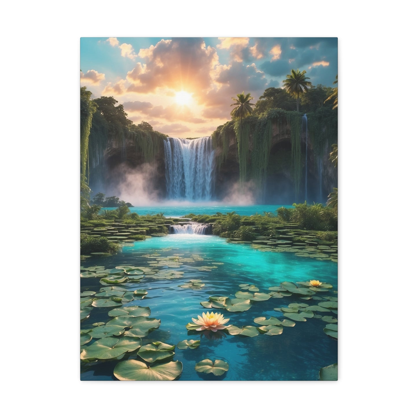 Majestic Waterfalls Art Canvas Ed. 42