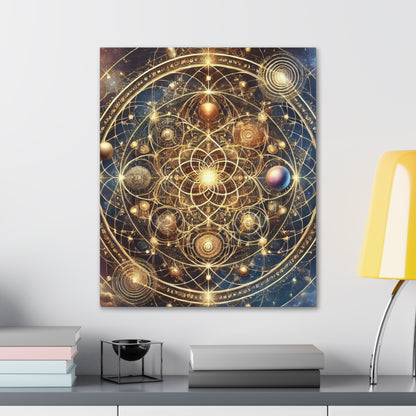 Sacred Geometry Art Canvas Ed. 77