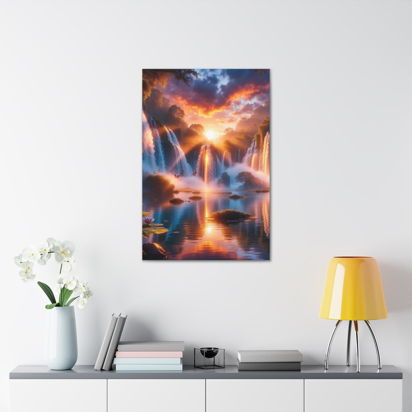 Majestic Waterfalls Art Canvas Ed. 21