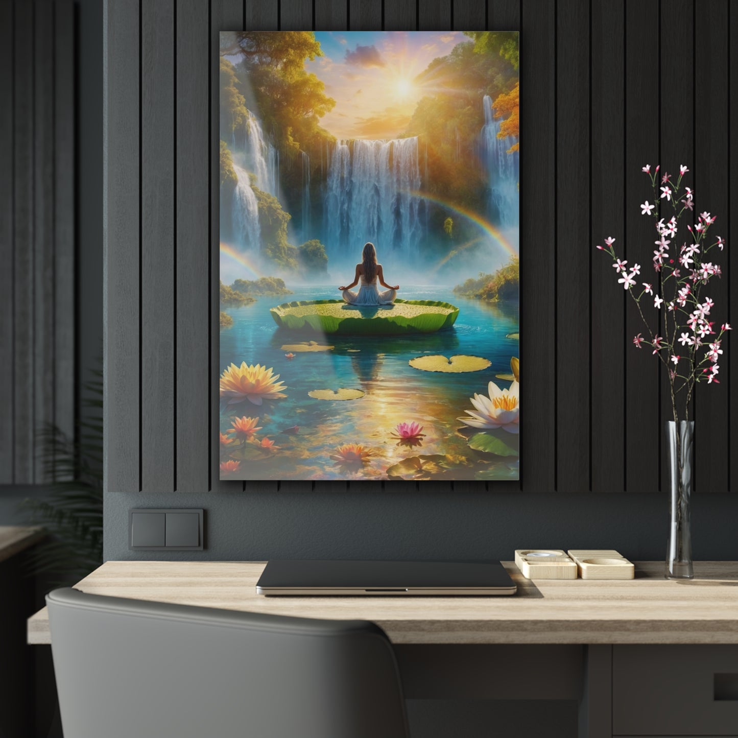 Blissful Lotus Acrylic Print Ed. 18