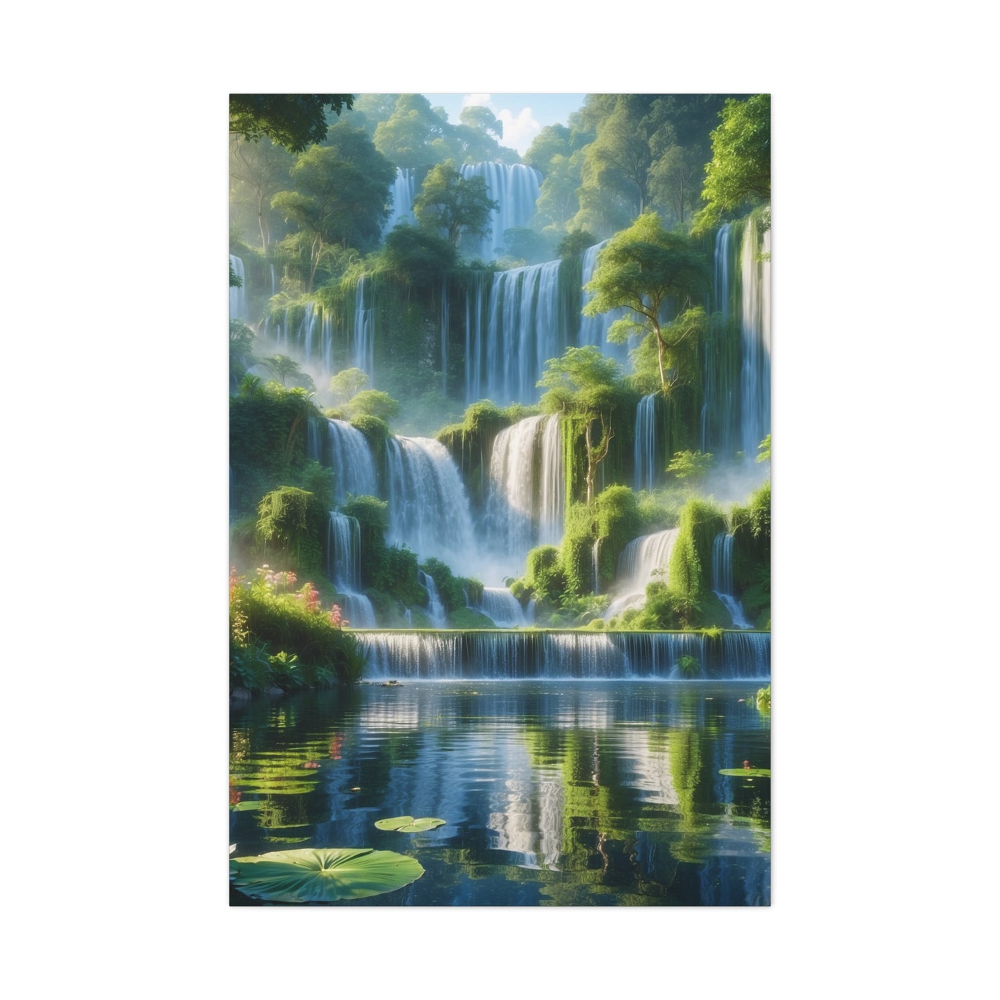 Majestic Waterfalls Art Canvas Ed. 9