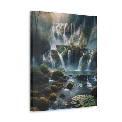 Majestic Waterfalls Art Canvas Ed. 14