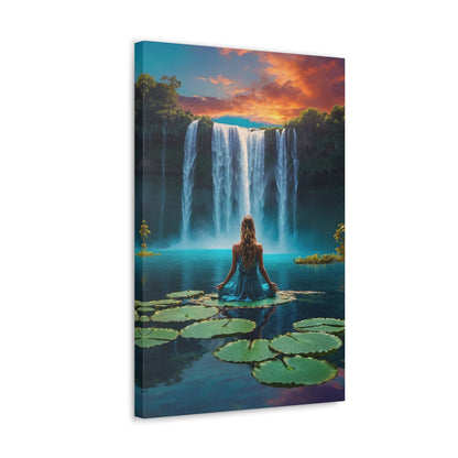 Blissful Lotus Art Canvas Ed. 2