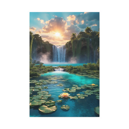 Majestic Waterfalls Art Canvas Ed. 42