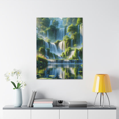 Majestic Waterfalls Art Canvas Ed. 9