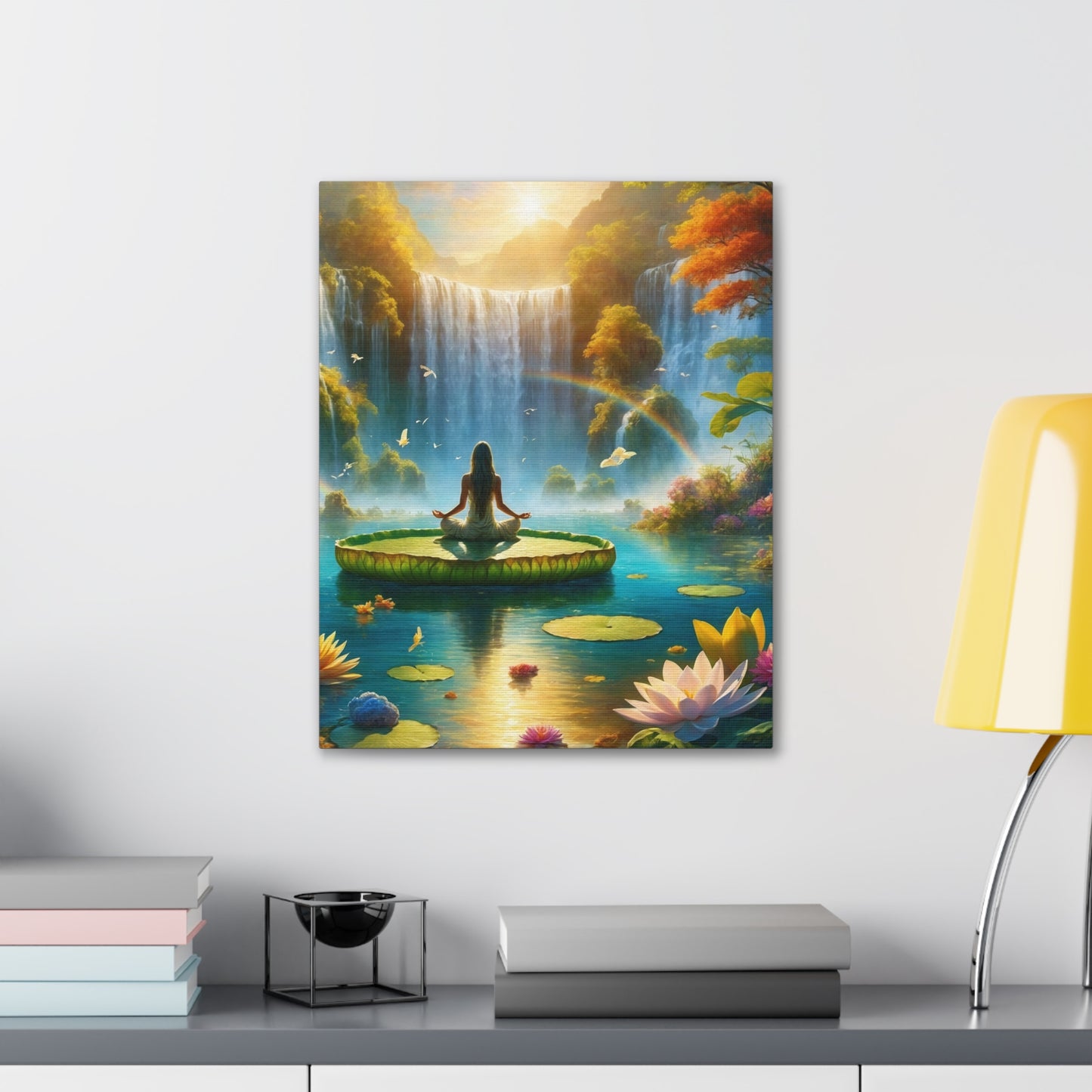 Blissful Lotus Art Canvas Ed. 16