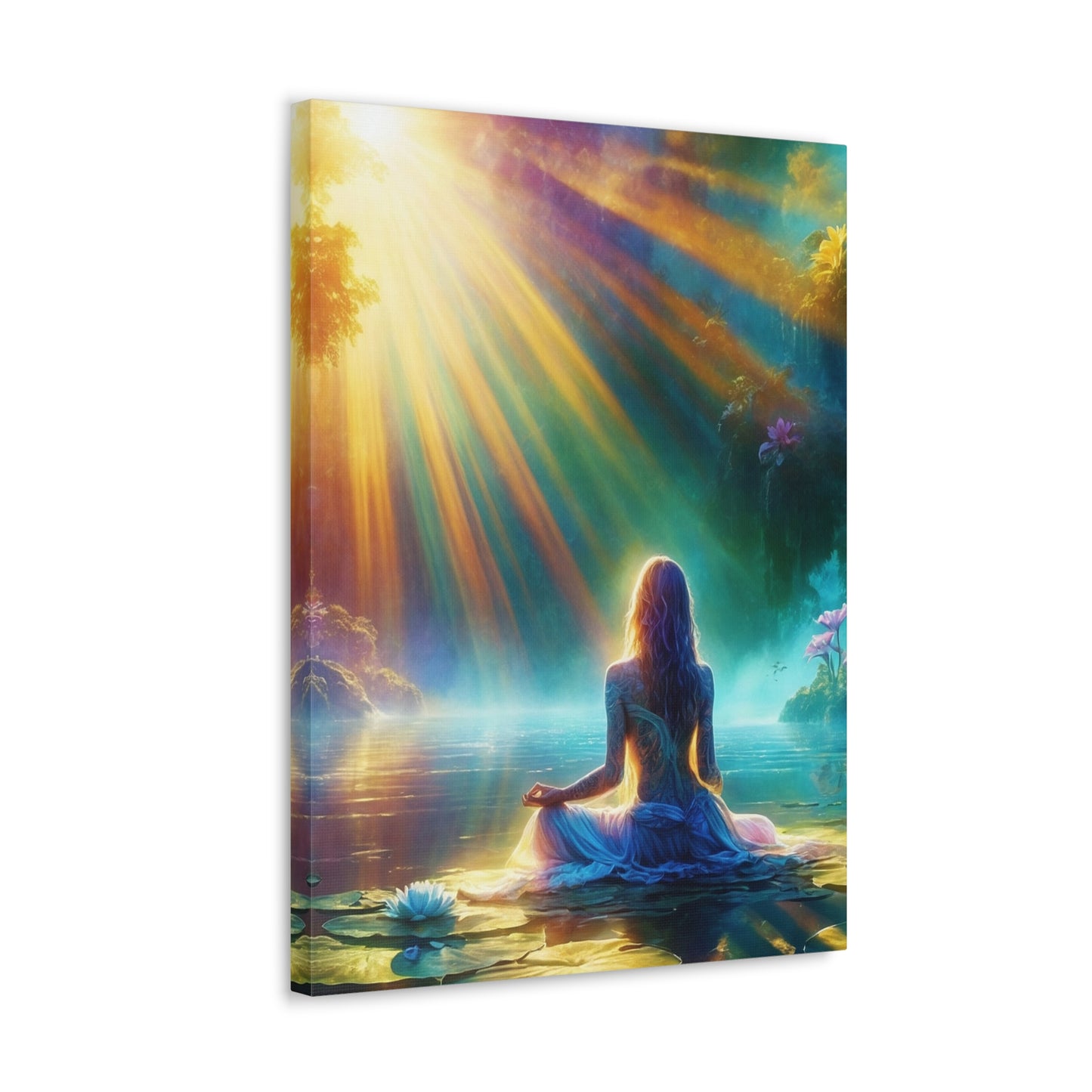 Blissful Lotus Art Canvas Ed. 5