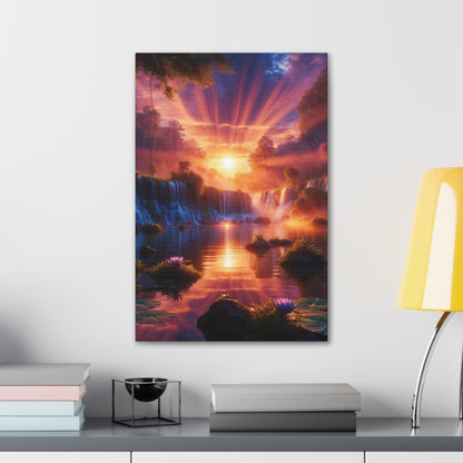 Majestic Waterfalls Art Canvas Ed. 23