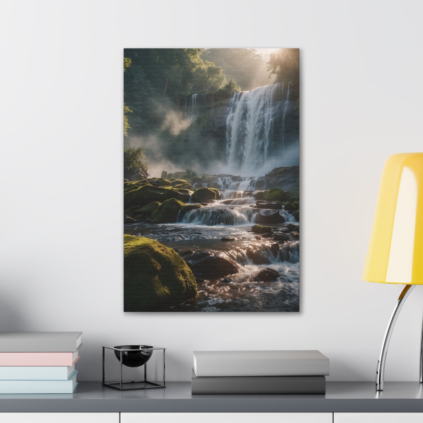 Majestic Waterfalls Art Canvas Ed. 15