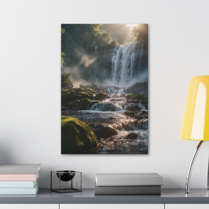 Majestic Waterfalls Art Canvas Ed. 15