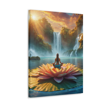 Blissful Lotus Art Canvas Ed. 10