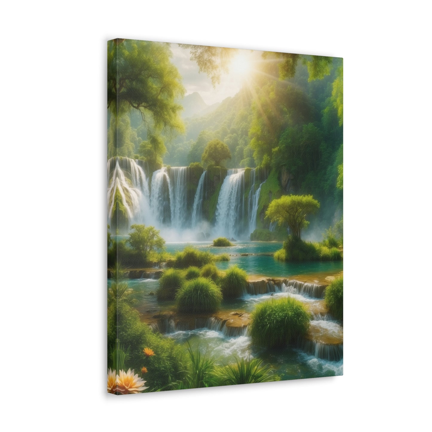 Majestic Waterfalls Art Canvas Ed. 2