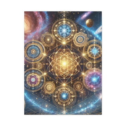 Sacred Geometry Art Canvas Ed. 69