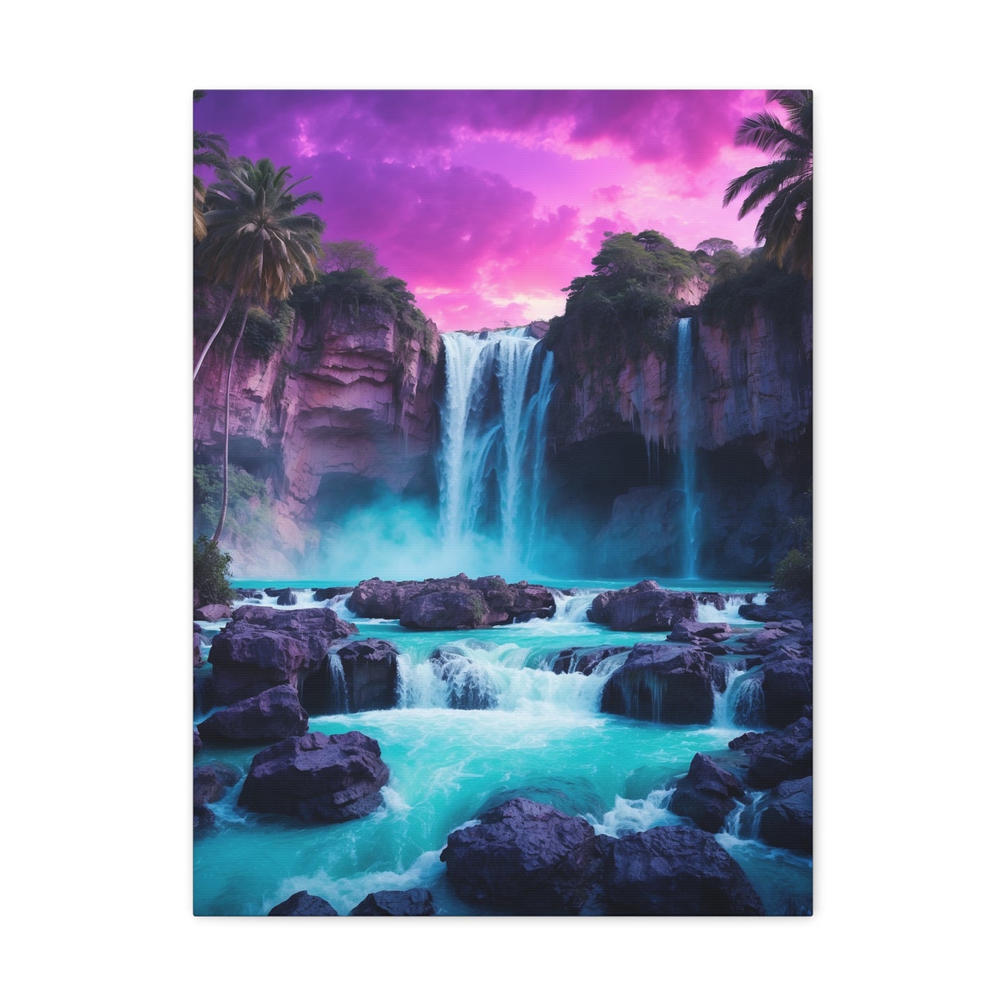 Majestic Waterfalls Art Canvas Ed. 30