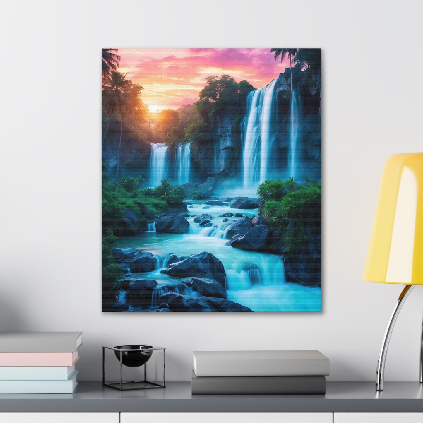 Majestic Waterfalls Art Canvas Ed. 31