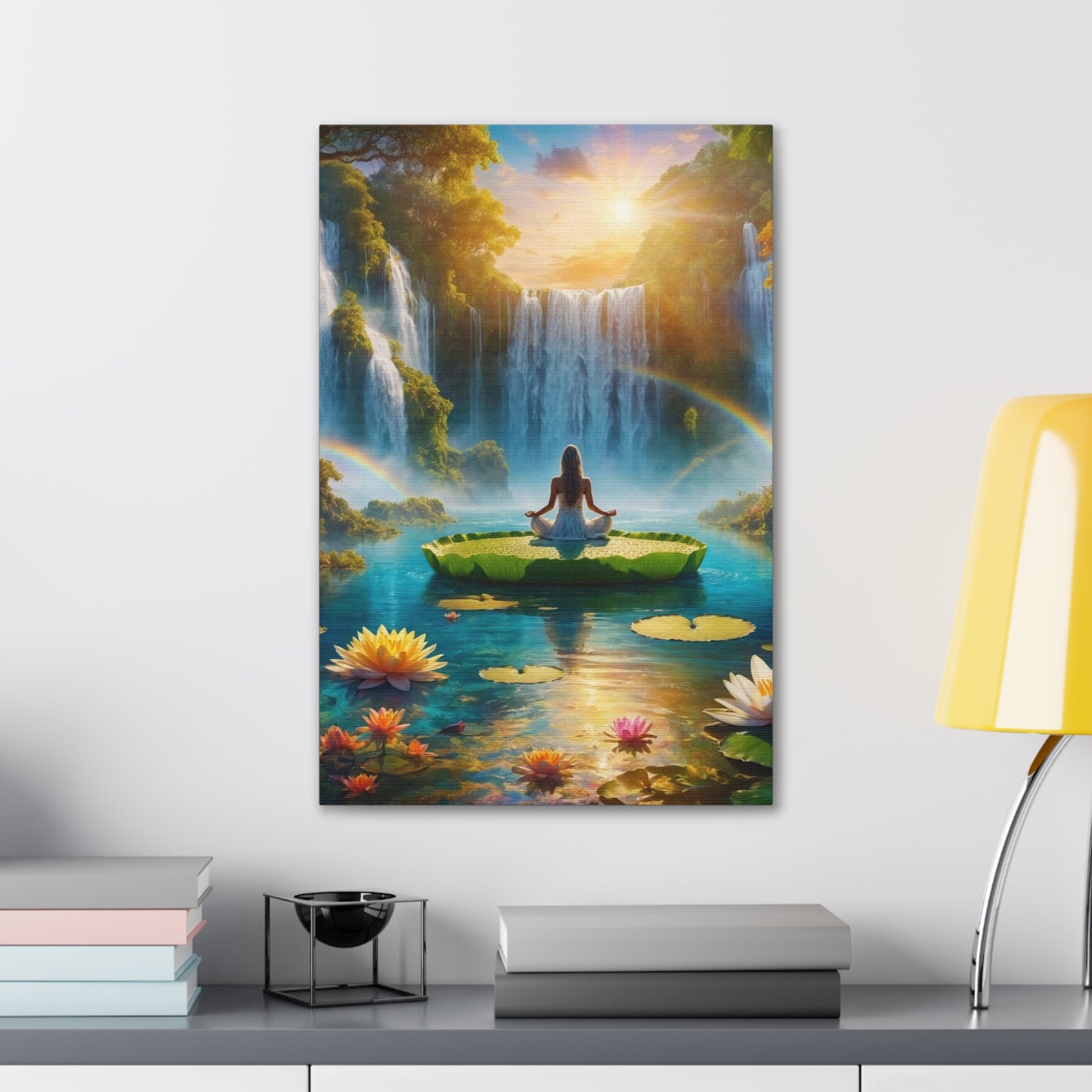 Blissful Lotus Art Canvas Ed. 18