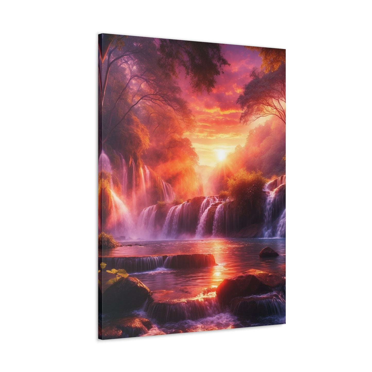 Majestic Waterfalls Art Canvas Ed. 19