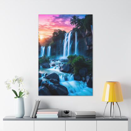 Majestic Waterfalls Art Canvas Ed. 37