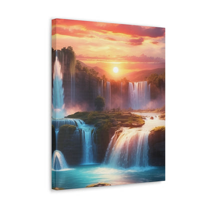 Majestic Waterfalls Art Canvas Ed. 26