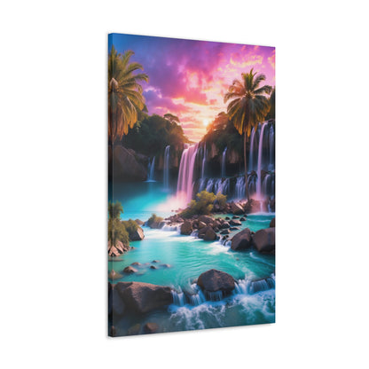 Majestic Waterfalls Art Canvas Ed. 36