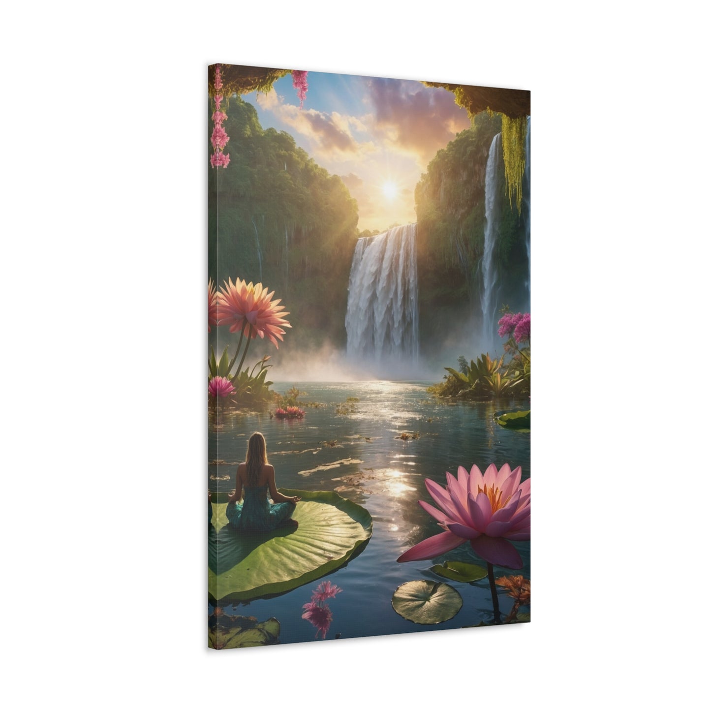 Blissful Lotus Art Canvas Ed. 12