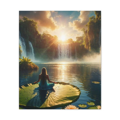 Blissful Lotus Art Canvas Ed. 11