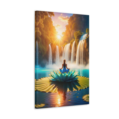 Blissful Lotus Art Canvas Ed. 15