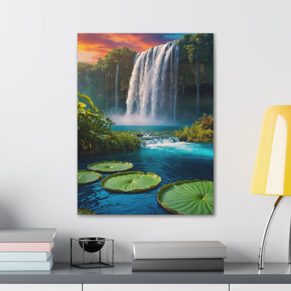 Majestic Waterfalls Art Canvas Ed. 47