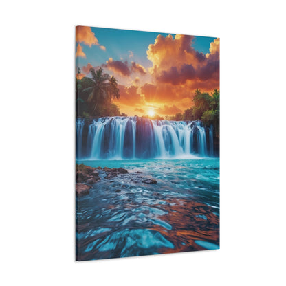 Majestic Waterfalls Art Canvas Ed. 43