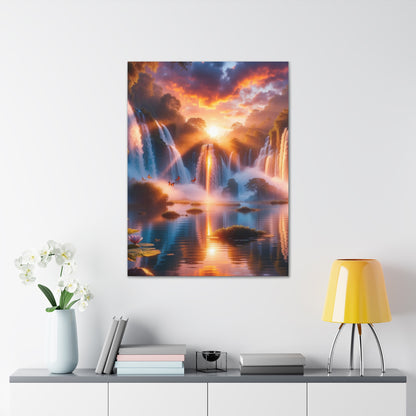 Majestic Waterfalls Art Canvas Ed. 21