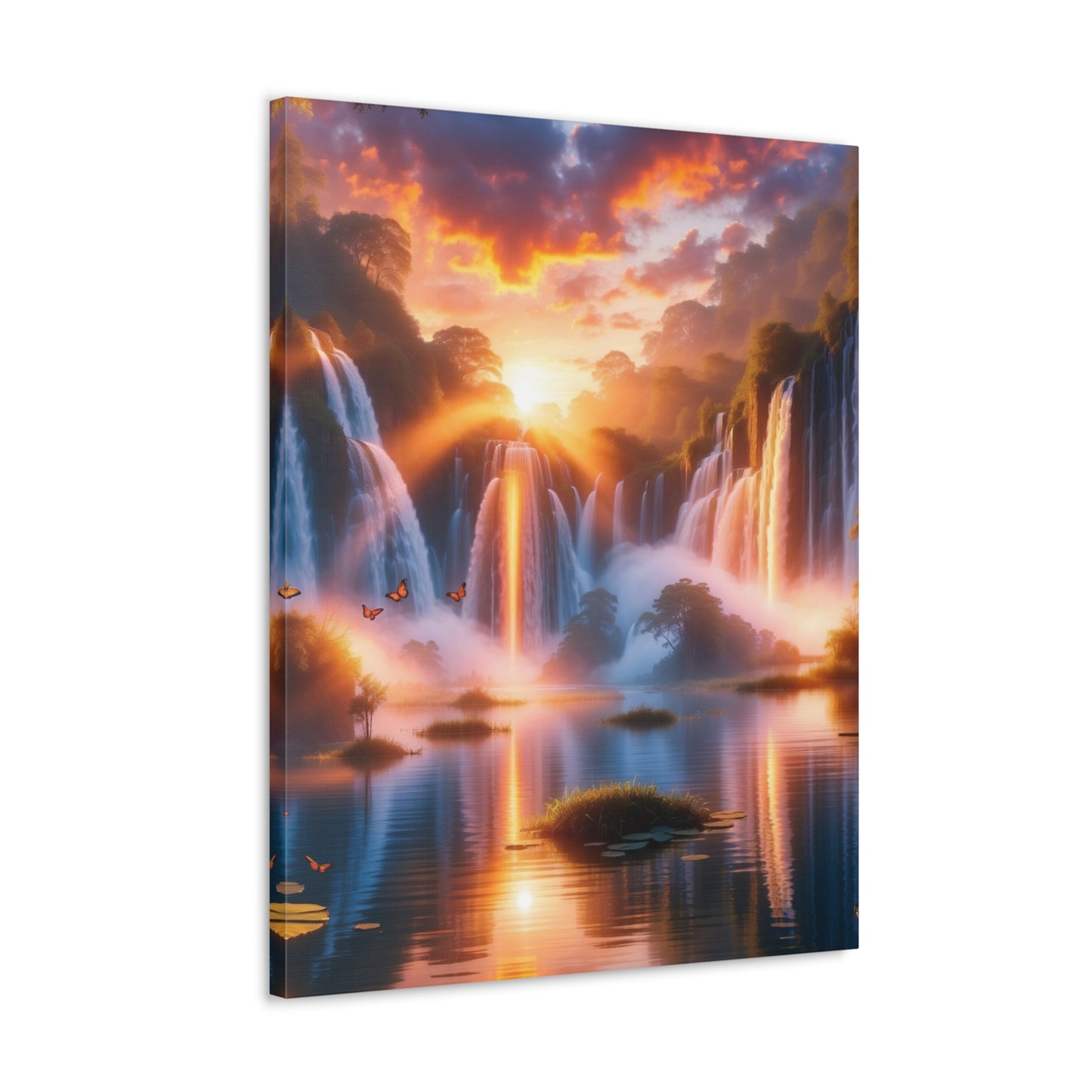 Majestic Waterfalls Art Canvas Ed. 20