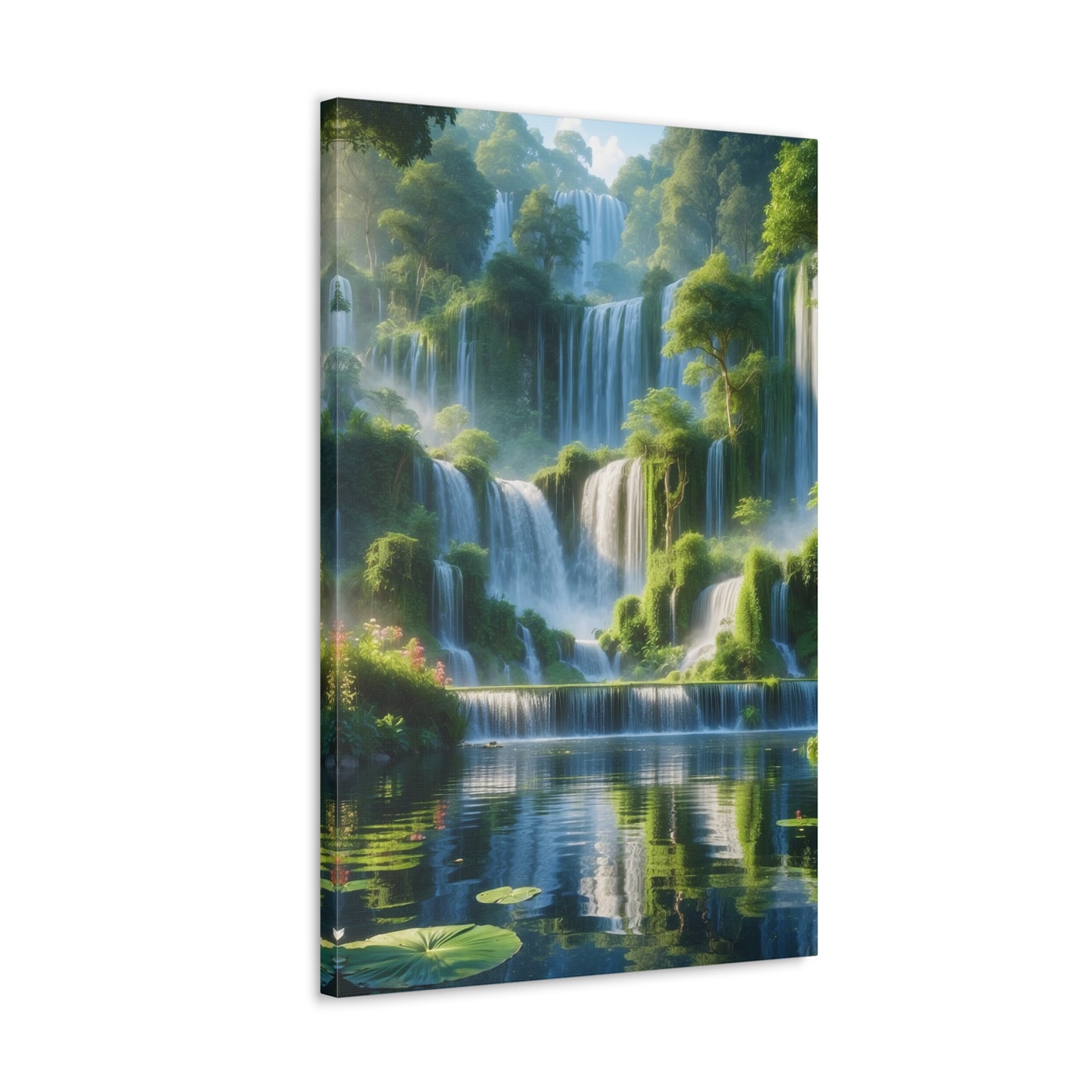 Majestic Waterfalls Art Canvas Ed. 9