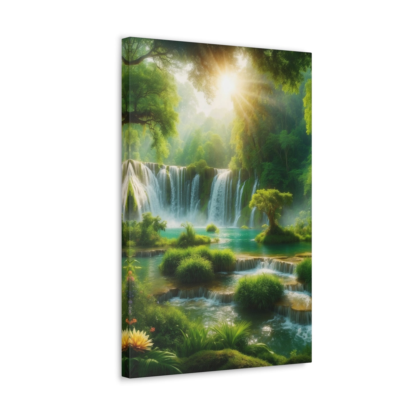 Majestic Waterfalls Art Canvas Ed. 4