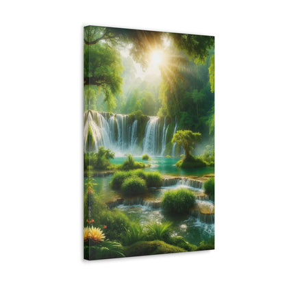 Majestic Waterfalls Art Canvas Ed. 4