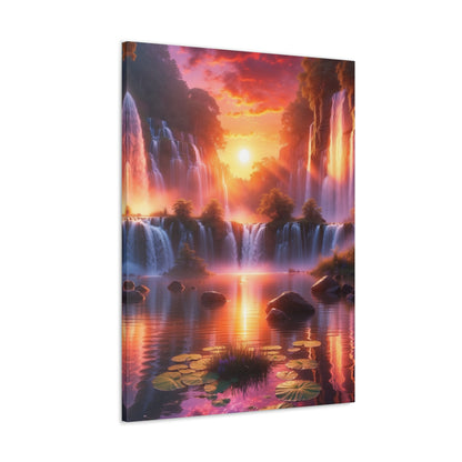 Majestic Waterfalls Art Canvas Ed. 22