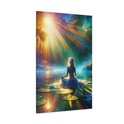 Blissful Lotus Art Canvas Ed. 6