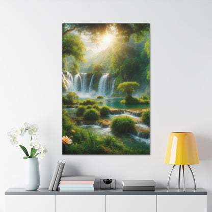 Majestic Waterfalls Art Canvas Ed. 2